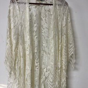 Cream Lace Kimono